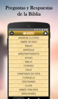 Preguntas y Respuestas Biblia android App screenshot 0